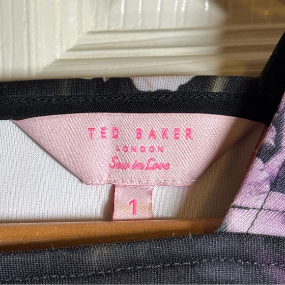 Ted Baker Tamary Shadow Floral Skater Dress Size 1= US 4 - Picture 8 of 13